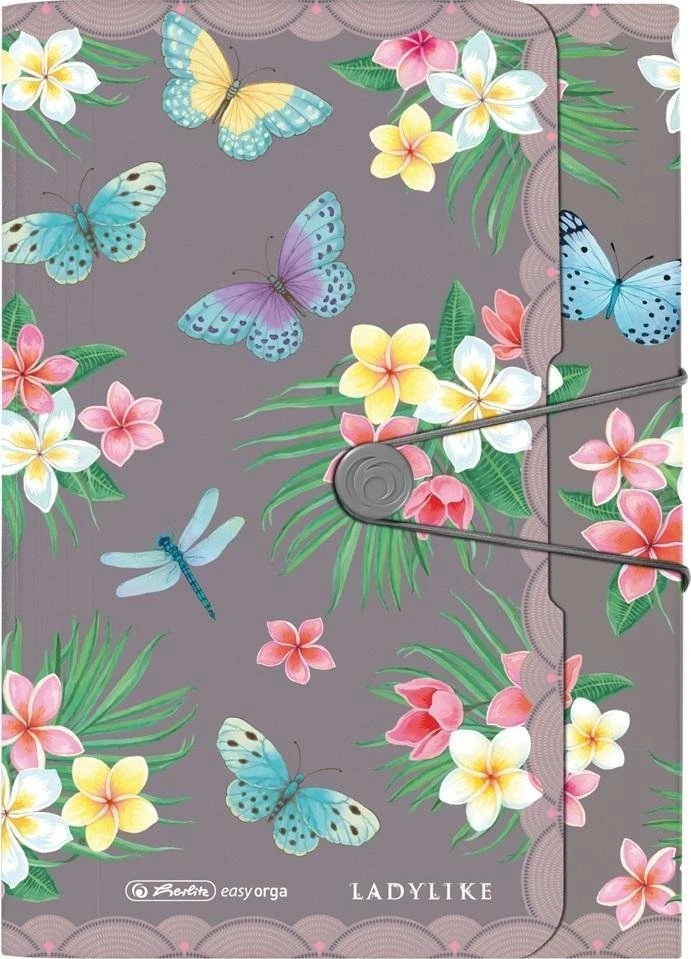 Penalas Herlitz Herlitz Fächermappe PP 12F Ladylike Butrfl.