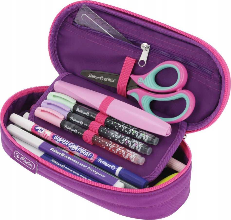 Penalas Herlitz Herlitz Faulenzer Dėklas Dip Dye Rožinė/Violetinė