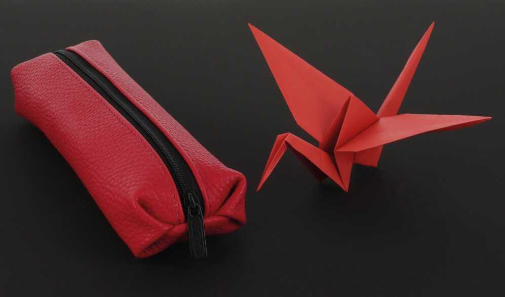 Penalas Herlitz Faulenzer Origami Flame red