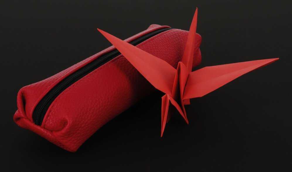 Penalas Herlitz Faulenzer Origami Flame red
