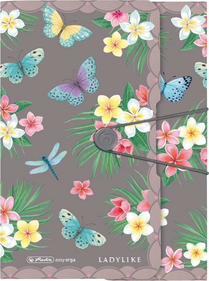 Aplankas su guma A4 Butterfly 50044009 HERLITZ