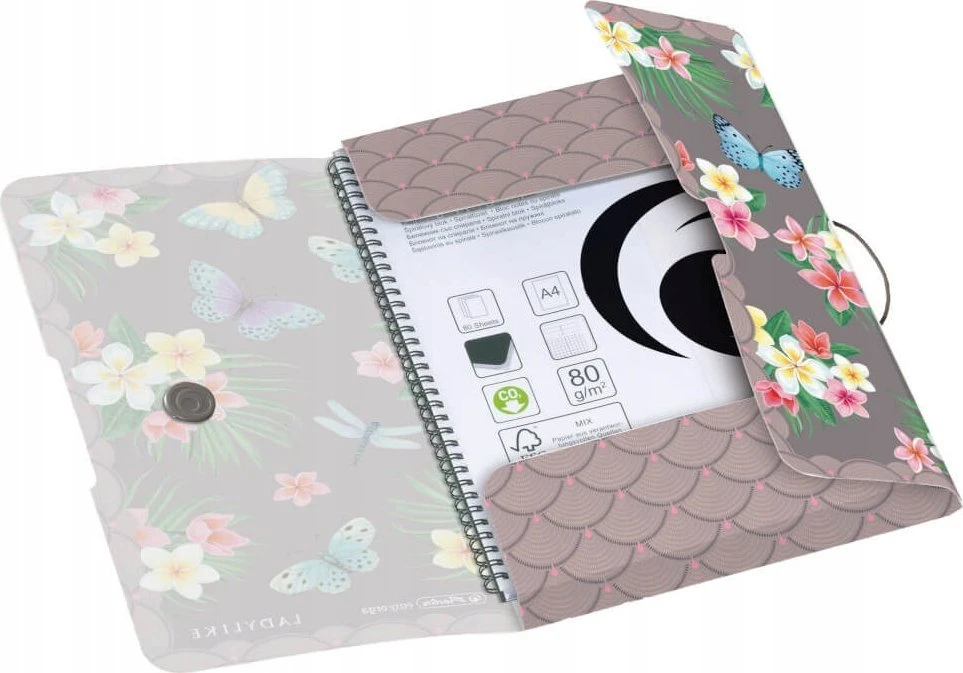 Aplankas su guma A4 Butterfly 50044009 HERLITZ