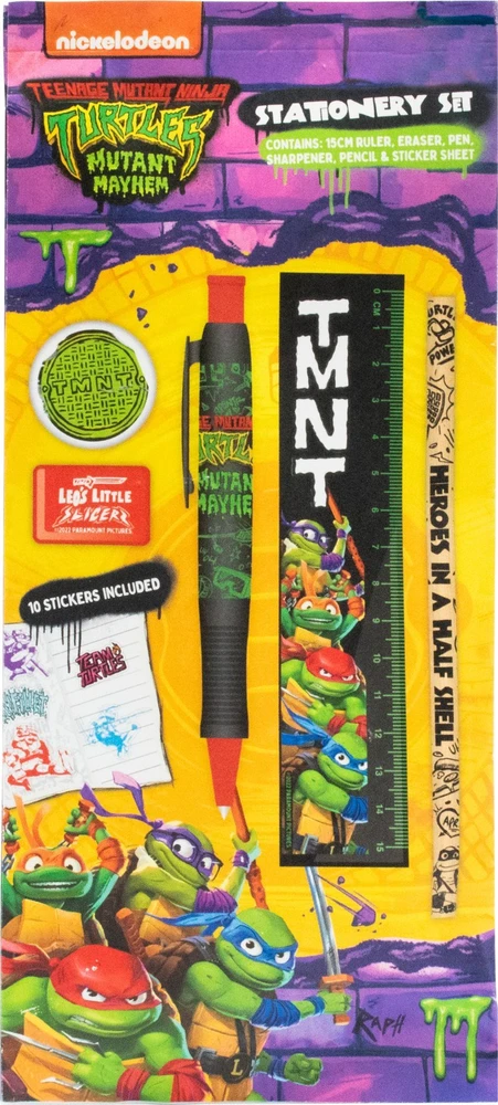 „Penalas Insight Editions ThumbsUP!“ kanceliarinių prekių rinkinys – 5 dalys – TMNT – Mayhem