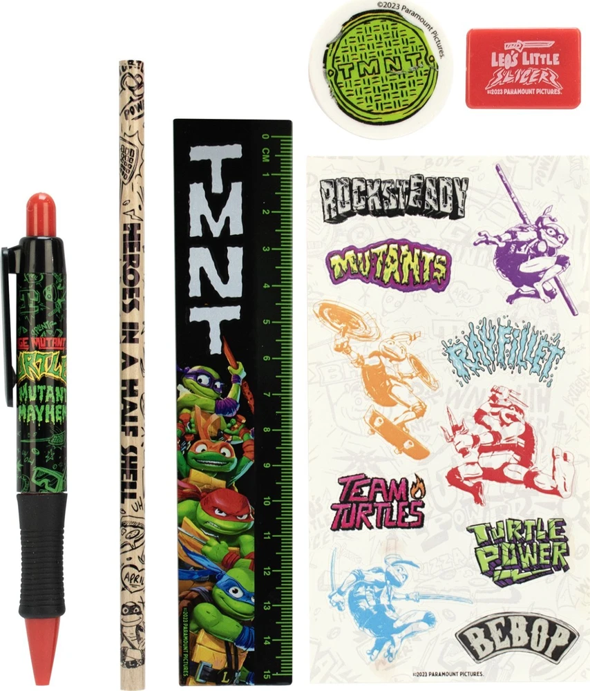 „Penalas Insight Editions ThumbsUP!“ kanceliarinių prekių rinkinys – 5 dalys – TMNT – Mayhem