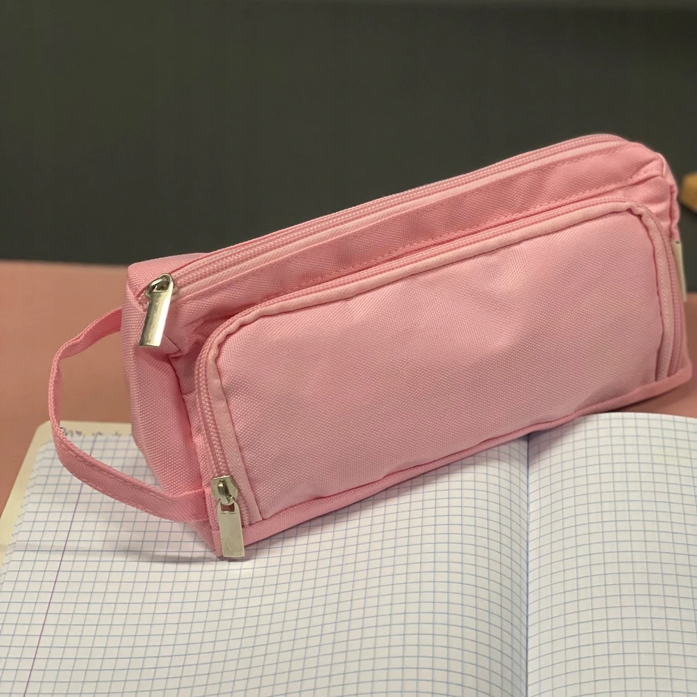 Double extendable pencil case - pink Maaleo 24519