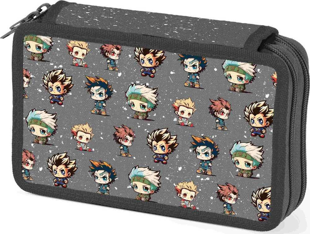MFP Paper Anime Mascots dvigubas pieštukų dėklas be priedų 8071310