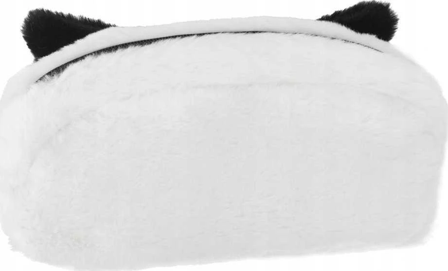 Pliušinis pieštukų dėklas su 1 užtrauktuku Dog B&W STARPAK 502046