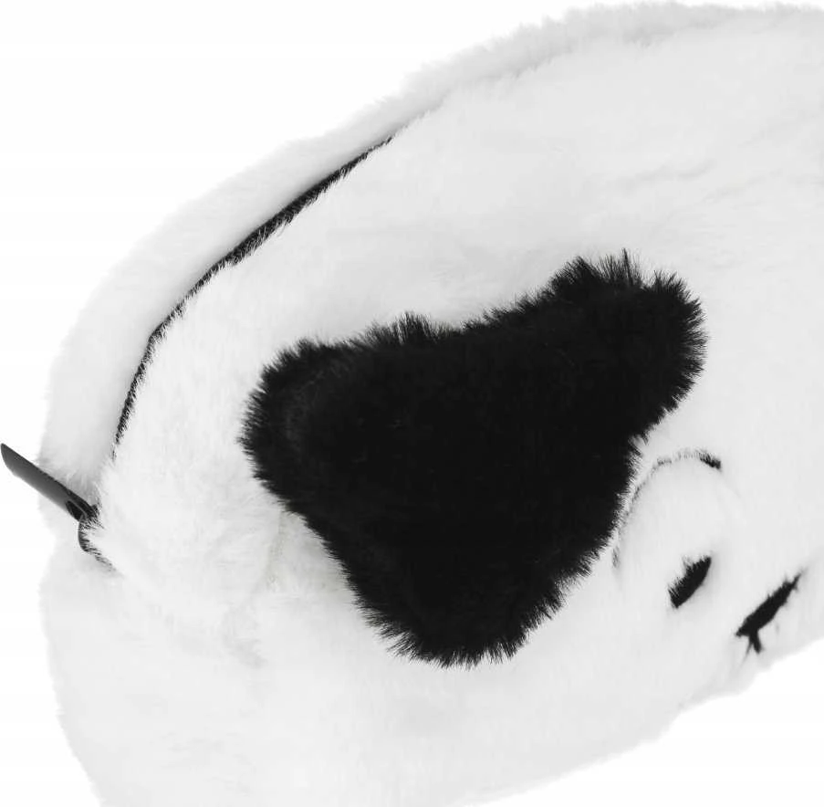 Pliušinis pieštukų dėklas su 1 užtrauktuku Dog B&W STARPAK 502046