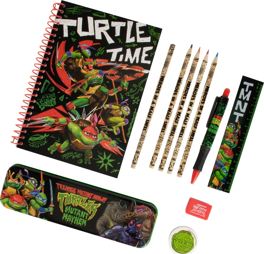 Pieštukų dėklas Thumbs Up ThumbsUP! Kanceliarinių prekių piniginė – Bumper Compact – TMNT-Mayhem