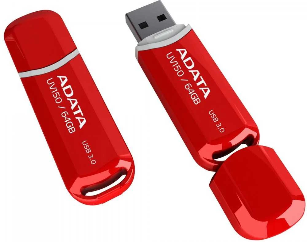 ADATA | UV150 | 64 GB | USB Type-A | Raudona