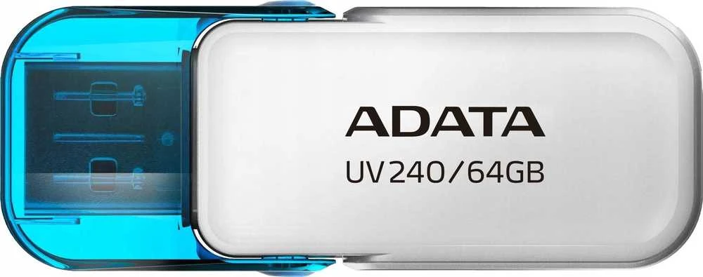 ADATA | USB atmintinė | UV240 | 64 GB | USB A tipo | Baltas