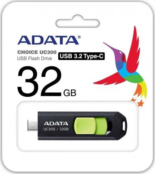 ADATA DUOMENYS | „FlashDrive“ | UC300 | 32 GB | USB 3.2 Gen 1 | Judas