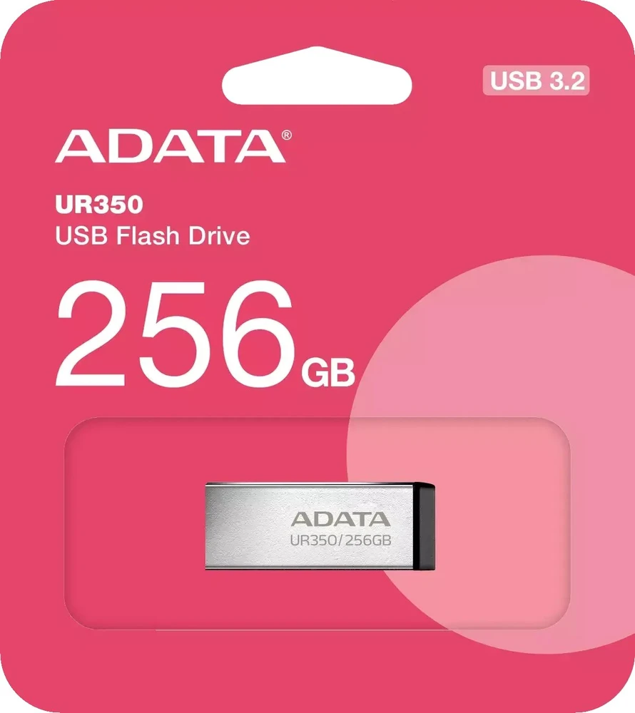 ADATA USB 3.2 UR350 juodas 256GB UR350-256G-RSR/BK