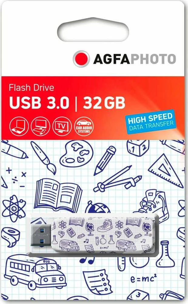 AgfaPhoto USB 3.0 Gen 1 32GB Motiv Schule