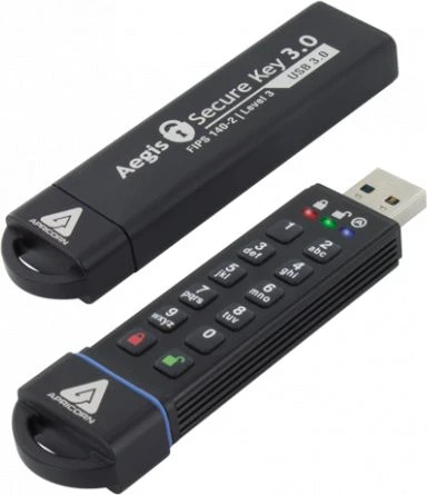 Pendrive Apricorn Aegis Secure Key 3.0, 240 GB (ASK3–240 GB)