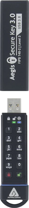 Pendrive Apricorn Aegis Secure Key 3.0, 240 GB (ASK3–240 GB)