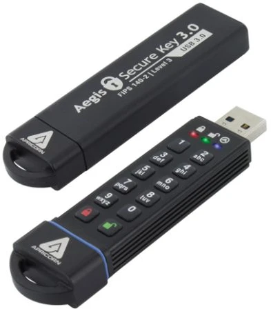 Atmintukas „Apricorn Aegis Secure Key 3.0“, 60 GB (ASK3–60 GB)