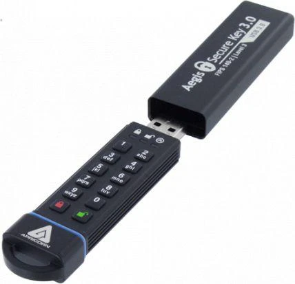 Pendrive Apricorn Aegis Secure Key 3.0, 240 GB (ASK3–240 GB)