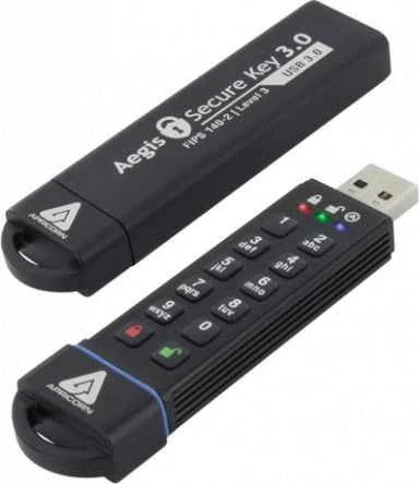 Pendrive Apricorn Aegis Secure Key 3.0, 120 GB (ASK3–120 GB)