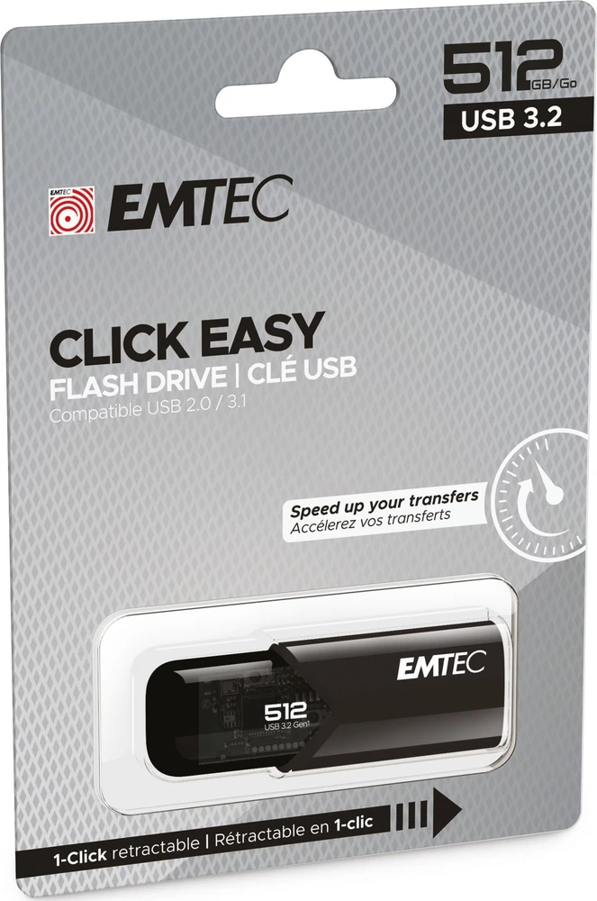 Emtec USB3.2 Click Easy B110 512GB