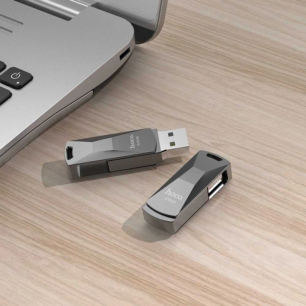 16 GB USB 3.0 (USB A) atmintinė Hoco UD5 Pilka