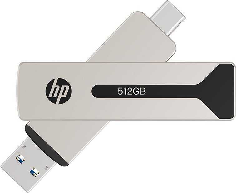 HP 512 GB USB-C/A 3.2 atmintinė