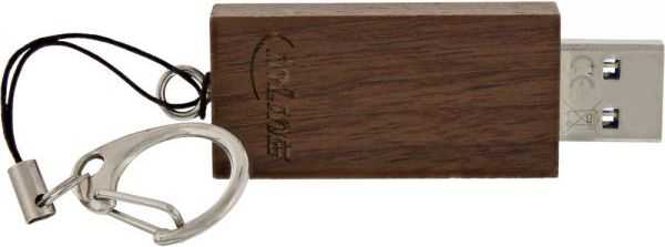 USB atmintinė „InLine Woodstick“, 128 GB (35065W)