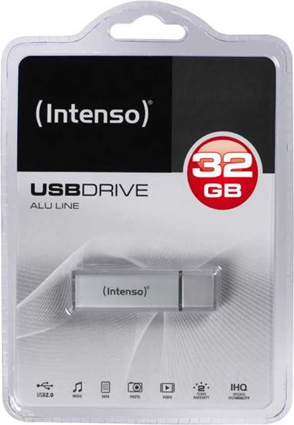 INTENSO 3521482 PENDRIVE INTENSO 32GB ALU LINE Sidabrinis USB 2.0