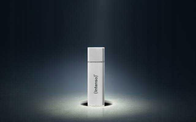 Intenso Alu Line 128 GB, USB-Stick - sidabrinis