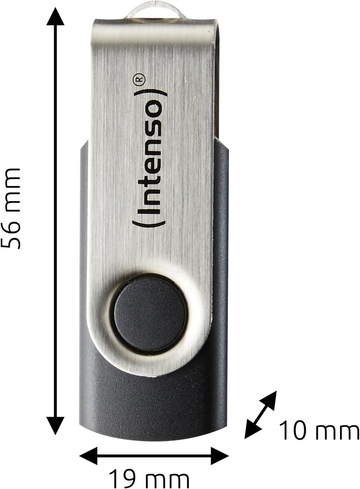 Intenso Office Line 256GB USB Stick 3.2 sidabrinis-juodas
