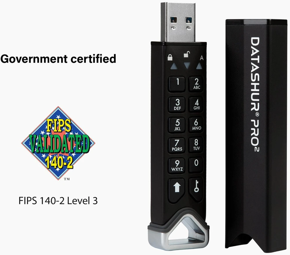 Pendrive iStorage datAshur Pro 2, 64 GB (IS-FL-DP2-256-64)