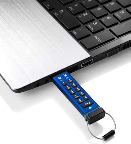 USB atmintinė „iStorage dataAshur Pro“, 32 GB (IS-FL-DA3-256-32)