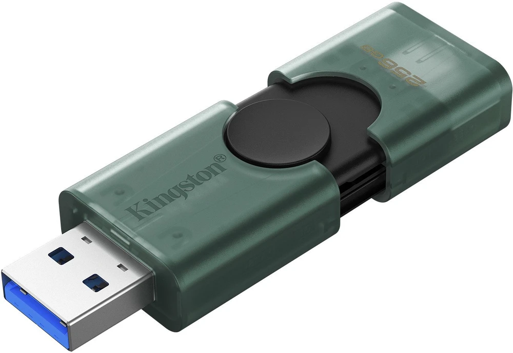 KINGSTON 256GB USB-A + USB-C 3.2 Gen 1 DataTraveler DuoG2
