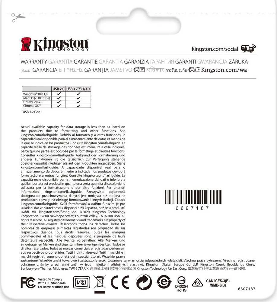 USB laikmena Kingston DataTraveler Exodia DTX, 64GB