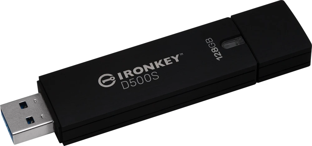 Kingston IronKey D500S 128GB FIPS 140-3 3 lygis 256 bitų