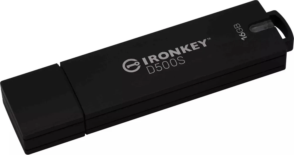 Kingston IronKey D500S 16GB FIPS 140-3 3 lygis 256 bitų