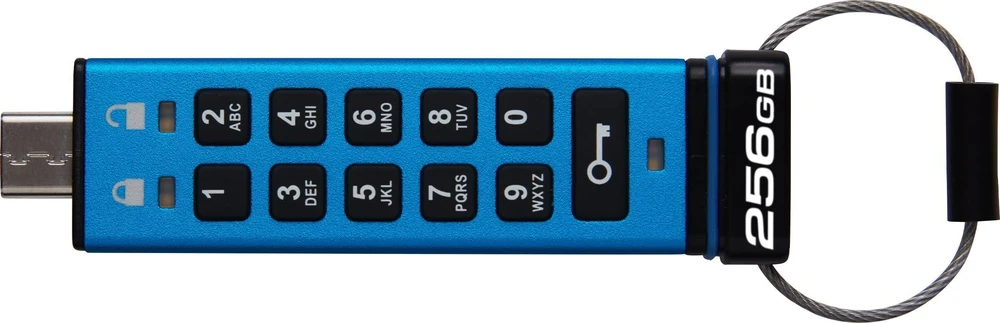 Kingston IronKey klaviatūra 200 128GB USB-C AES Encrypted