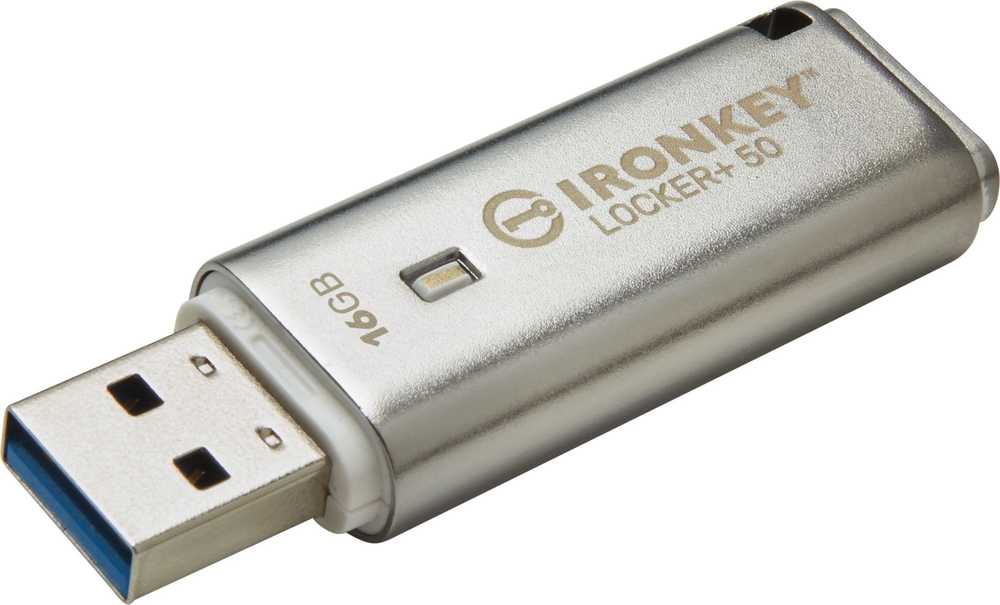 KINGSTON 16GB IKLP50 AES USB, W/256BIT ENCRYPTION