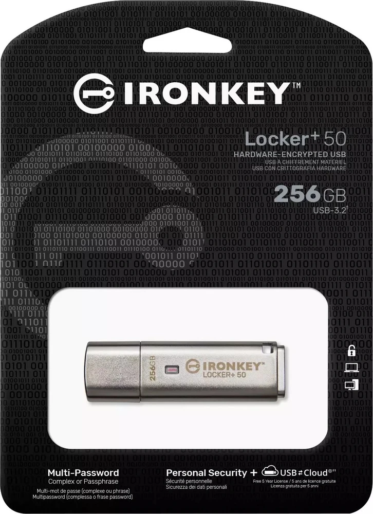 KINGSTON 256GB IKLP50 AES USB