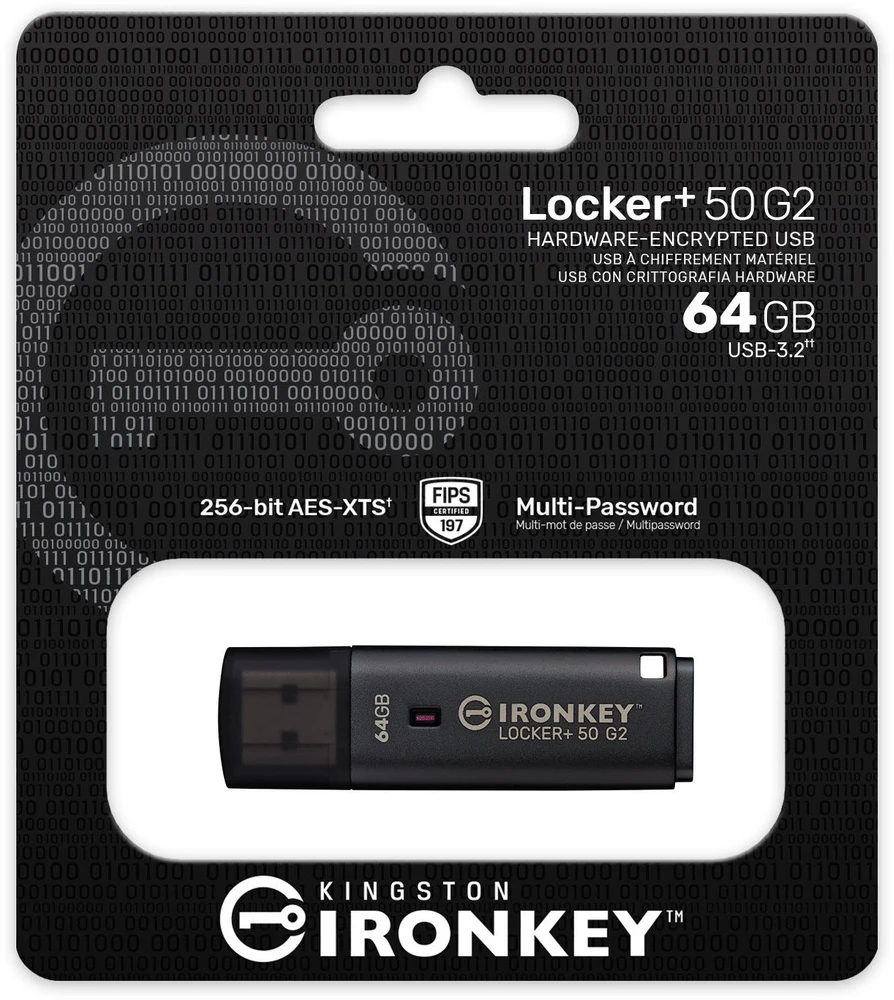 „Kingston IronKey Locker+ 50 G2“ 64 GB USB 3.2