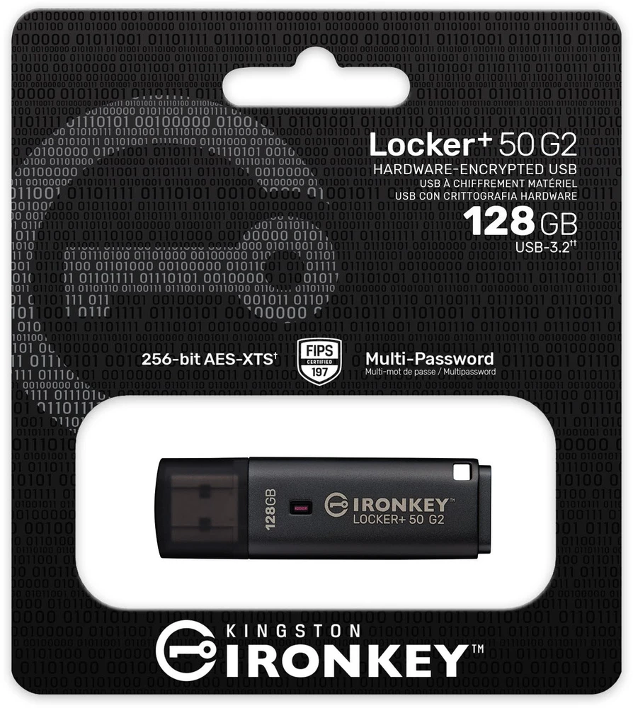 „Kingston IronKey Locker+ 50 G2“ 128 GB USB 3.2