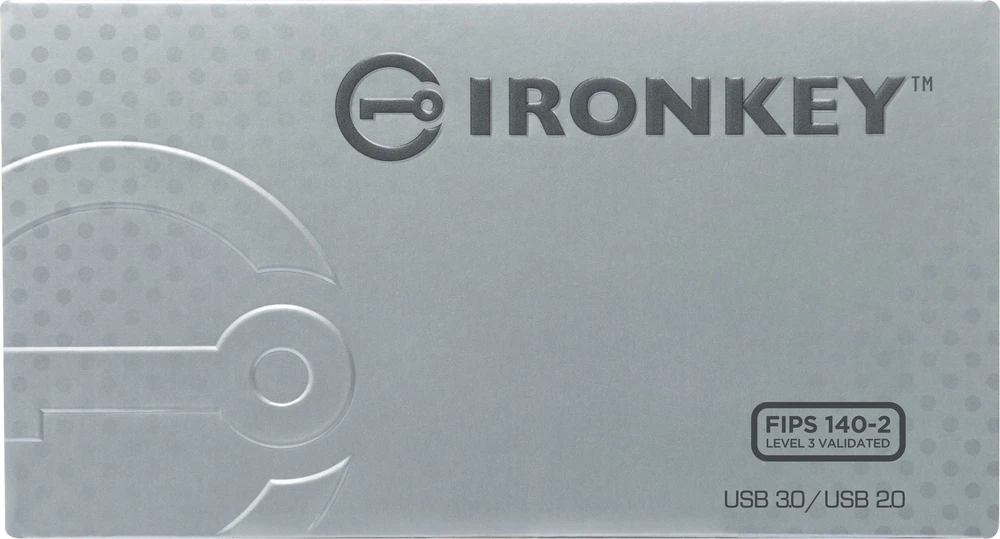 „Kingston IronKey S1000“ 128 GB FIPS 140-2 3 lygio 256 bitų AES valdoma atmintis