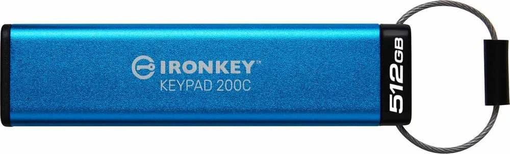„Kingston IronKey“ klaviatūra 200 512 GB USB-C su AES šifravimu