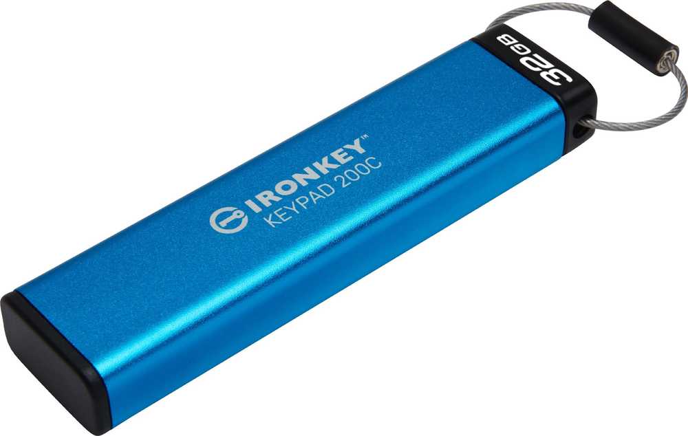 Kingston IronKey klaviatūra 200 32GB USB-C AES Encrypted