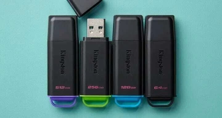 Kingston Technology DataTraveler 256GB Portable USB 3.2 Gen 1 Exodia Juodas/Žalias