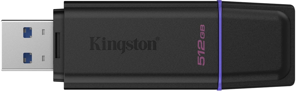 Kingston Technology DataTraveler 512GB Portable USB 3.2 Gen 1 Exodia Juodas/Violetinė