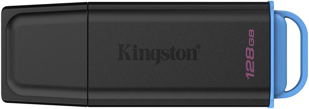 Kingston Technology DataTraveler 128GB Portable USB 3.2 Gen 1 Exodia Juodas/Mėlyna