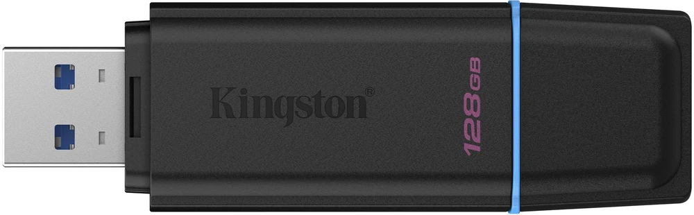 Kingston Technology DataTraveler 128GB Portable USB 3.2 Gen 1 Exodia Juodas/Mėlyna