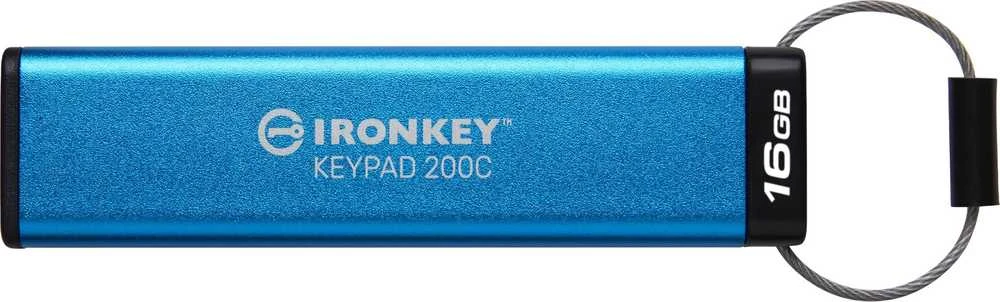 Kingston IronKey klaviatūra 200 16GB USB-C AES Encrypted