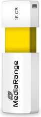 „MediaRange Color Edition“ 16 GB, USB atmintinė - balta/geltona, USB-A 2.0